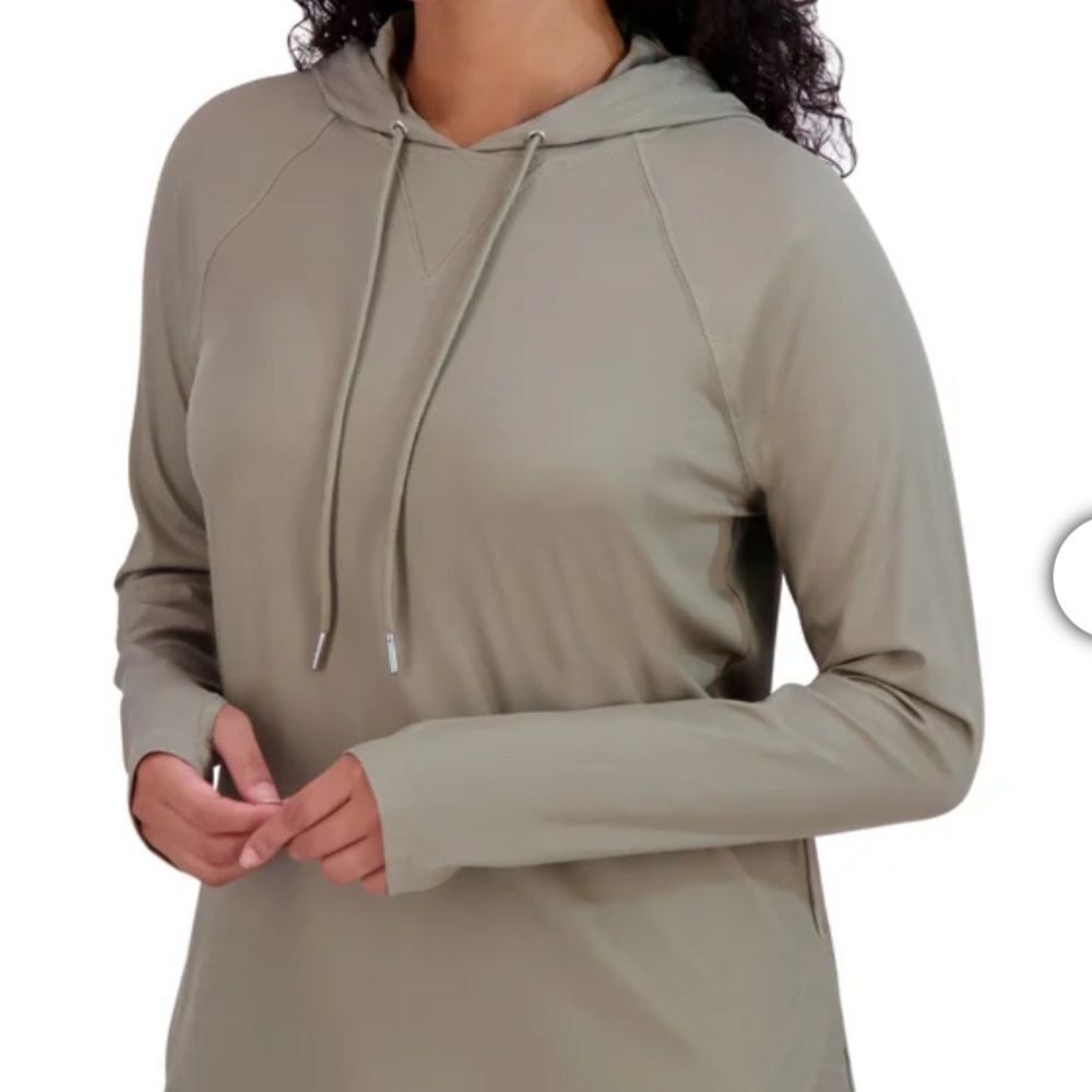 SAGE Women's Lightweight Hoodie Green - Picture 3 of 3
